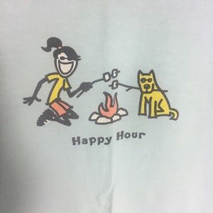 Like New Women’s Life is Good “Happy Hour” T Shirt